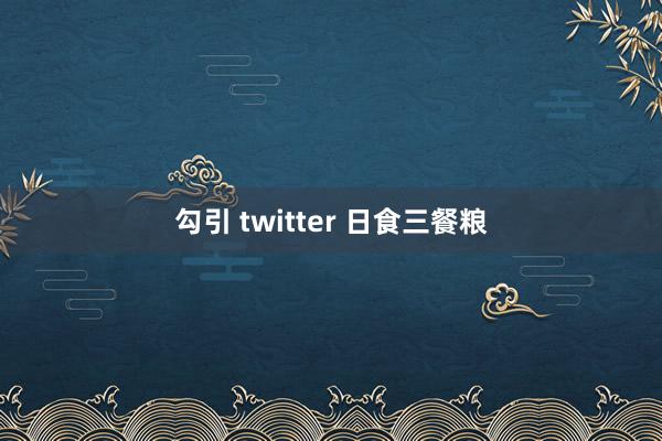 勾引 twitter 日食三餐粮