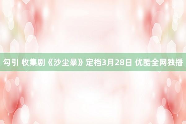 勾引 收集剧《沙尘暴》定档3月28日 优酷全网独播