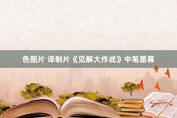 色图片 译制片《见解大作战》中笔墨幕